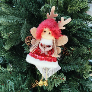 Pendente fatina in tessuto 8x15 cm assortito Mercury 2