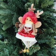 Pendente fatina in tessuto 8x15 cm assortito