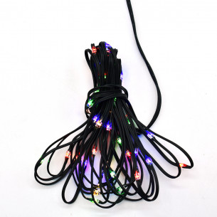 Luci di Natale a batteria con timer cavo verde 48 nano Bean LED multicolor giochi luce 3,5 m Prequ