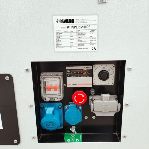 Generatore di corrente alimentato a benzina 4000W con pannello avvio automatico