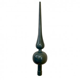 Puntale albero H30 cm blu petrolio