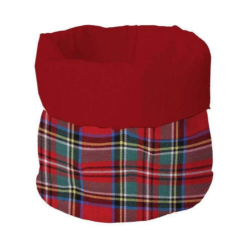 Cestino pane rotondo 18 cm cotone rosso Tognana