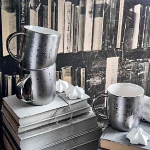 Mug bombato porcellana 370 cc All Silver Tognana 2
