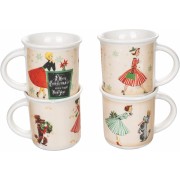 Set 4 tazzine caffè 90 ml Miss Christmas Villa d'Este