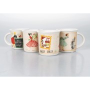 Set 4 tazzine caffè 90 ml Miss Christmas