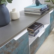 Pellicola adesiva per mobili in vinile Oxide Steel 67,5cmx1,5m D-c-fix ambientato