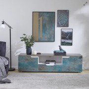 Pellicola adesiva per mobili in vinile Oxide Steel 67,5cmx1,5m D-c-fix ambientato