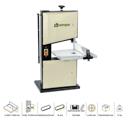 Sega a nastro per legno BS1400 80/200