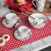 Set 6 tazzine the con piattino Brunico ambientata