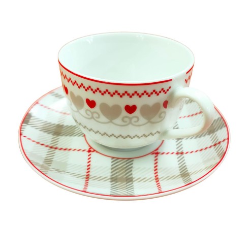 Set 6 tazzine the con piattino Brunico singola