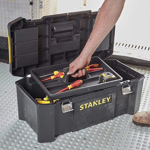 Cassetta portautensili Essential 26 con cerniere in metallo Stanley STST82976-1