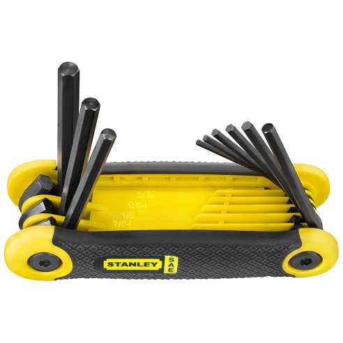 Set 9 chiavi maschio brugola esagonale in pollici Stanley 2-69-265