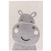 Tappeto arredo cameretta Hippo 80x150 cm grigio