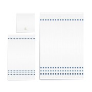 Set asciugamani in cotone Blanche azzurro 3pz Saniplast