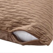 Cuscino arredo Giulia Plisse 50x50 cm glassè Angelo Carillo