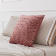 Cuscino arredo Giulia plisse 50x50 cm rosa Angelo Carillo
