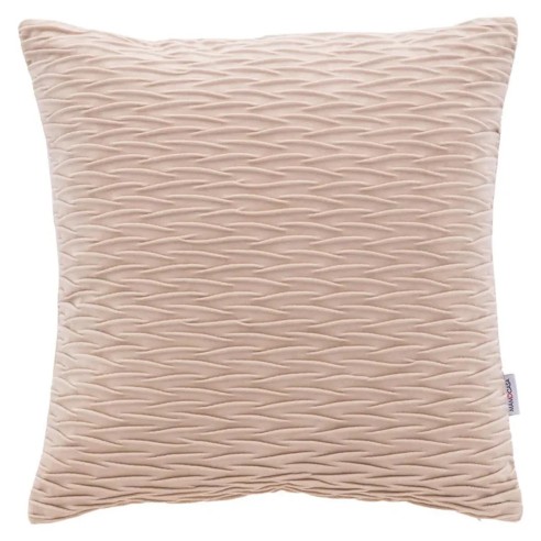 Cuscino arredo Giulia plisse 50x50 cm tortora Angelo Carillo