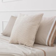 Cuscino arredo Giulia plisse 50x50 cm tortora Angelo Carillo