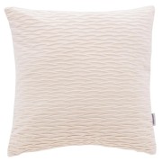 Cuscino arredo Giulia plisse 50x50 cm bianco latte