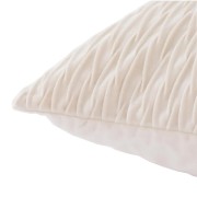 Cuscino arredo Giulia plisse 50x50 cm bianco latte Angelo Carillo