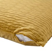 Cuscino arredo Giulia plisse 50x50 cm senape
