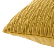 Cuscino arredo Giulia plisse 50x50 cm senape