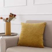 Cuscino arredo Giulia plisse 50x50 cm senape
