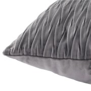 Cuscino arredo Giulia plisse 50x50 cm grigio Angelo Carillo