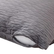 Cuscino arredo Giulia plisse 50x50 cm grigio Angelo Carillo