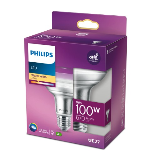 Riflettore 8 W 100 W E27 670 lm 2700 K Philips