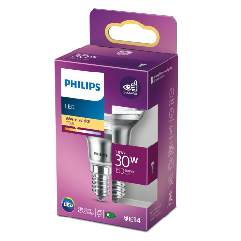 Riflettore 1,8 W 30 W E14 150 lm 2700 K Philips