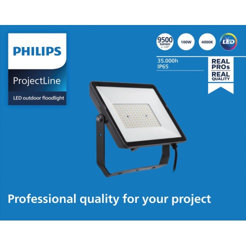 Proiettore Faretto LED 100 W LED Nero...