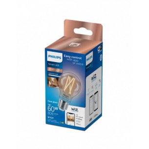 Lampadina Smart Filament Dimmerabile Tunable E27 60W Goccia 2700 K Philips 2