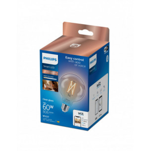 Lampadina Smart Filament Dimmerabile Tunable E27 60W Globo 2700 K Philips 2
