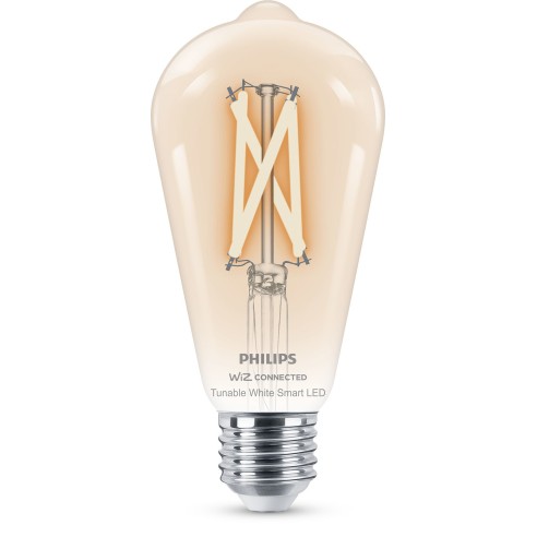 Lampadina Smart Filament Dimmerabile Tunable E27 60W Edison 2700 K Philips
