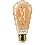 Lampadina Smart Filament Ambrata Dimmerabile Tunable E27 50W Edison 5000 K Philips