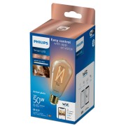 Lampadina Smart Filament Ambrata Dimmerabile Tunable E27 50W Edison 5000 K Philips