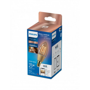 Lampadina Smart Filament Ambrata Dimmerabile Tunable E14 25W Candela 5000 K Philips 2