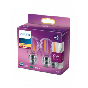 Lampadina Mini globo 4,3 W 40 W E27 470 lm 2700 K Philips