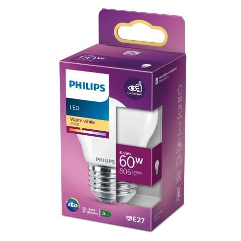 Lampadina Lustre 6,5 W 60 W E27 806 lm 2700 K Philips