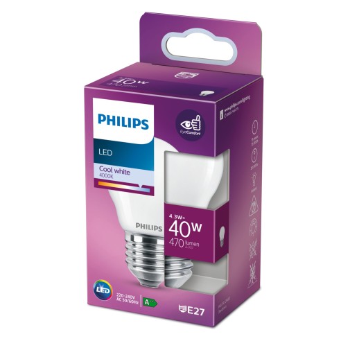 Lampadina Lustre 4,3 W 40 W E27 470 lm 4000 K Philips
