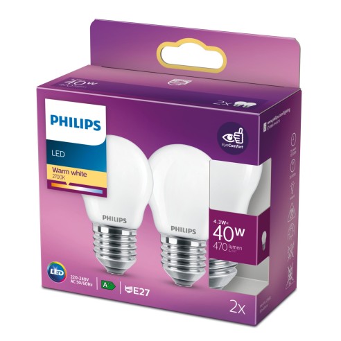 Lampadina Lustre 4,3 W 40 W E27 470 lm 2700 K Philips
