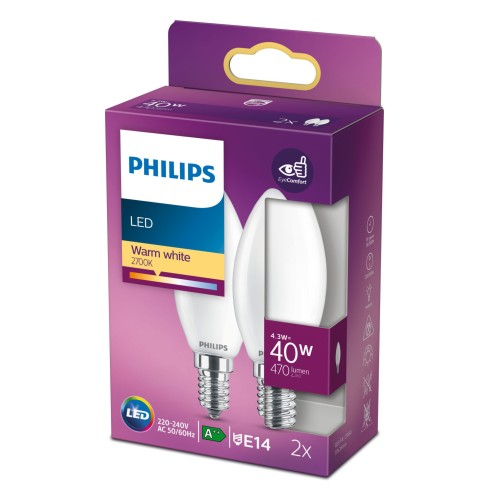 Lampadina Candela 4,3 W 40 W E14 470...