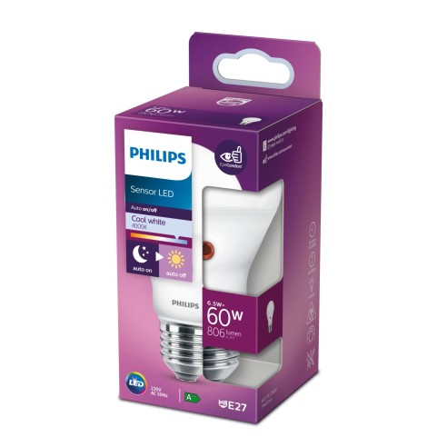 Lampadina a goccia 6,5 W 60 W E27 806 lm 4000 K Philips