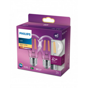 Lampadina a goccia 4,3 W 40 W E27 470 lm 2700 K Philips