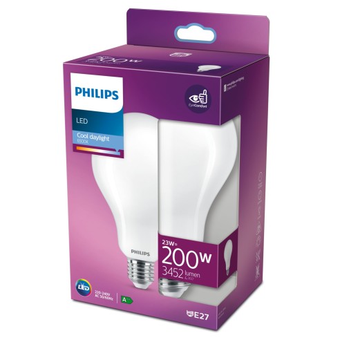 Lampadina a goccia 23 W 200 W E27 3452 lm 6500 K Philips