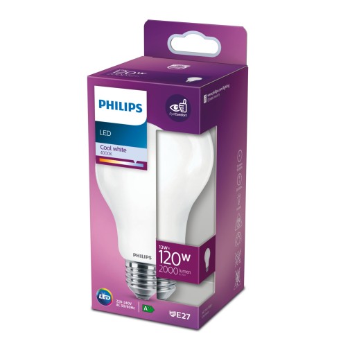 Lampadina a goccia 13 W 120 W E27 2000 lm 4000 K Philips