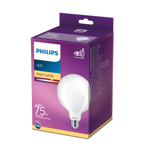 Lampadina a globo 8,5 W 75 W E27 1055 lm 2700 K Philips