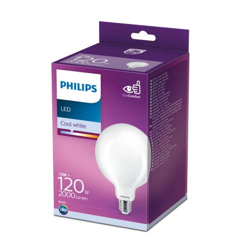 Lampadina a globo 13 W 120 W E27 2000 lm 4000 K Philips