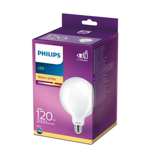 Lampadina a globo 13 W 120 W E27 2000 lm 2700 K Philips